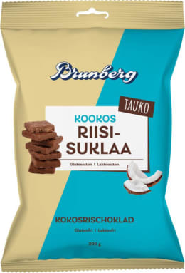 TAUKO KOOKOS RIISISUKLAA 200G G,L - Suklaat ja konvehdit - 6436000182011 - 1