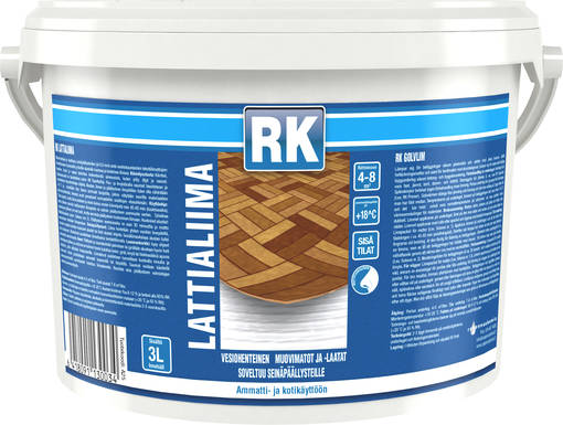 TIMPURI Lattialiima 3 l - Kiinnitys- ja liimamassat - 6418091031911 - 1