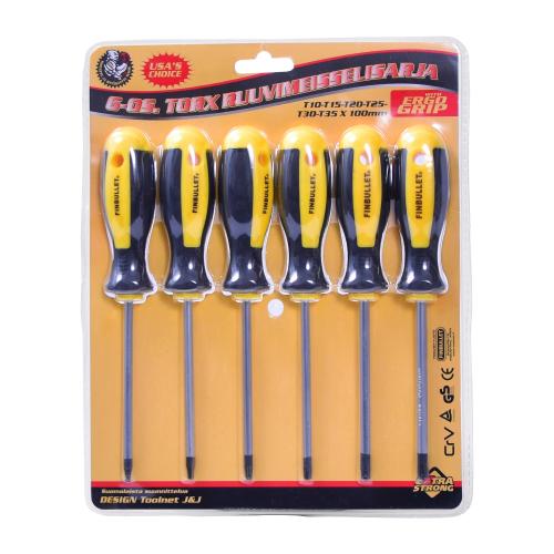TORX RUUVIMEISSELISARJA 6 - OS - Ruuvimeisselit - 6430017708721 - 1