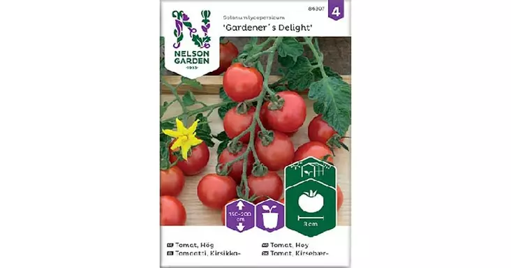 Tomaatti, Gardener´s Delight - Vihannesten ja hedelmien siemenet - 7312600863071 - 1