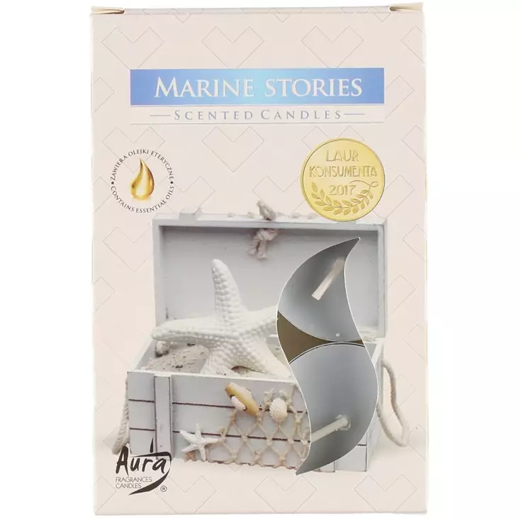 Tuoksulämpökynttilä Marine Stories 6 kpl - Pöytäkynttilät ja tuoksukynttilät - 6410413349841 - 1