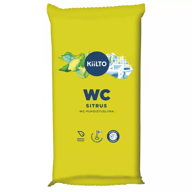 WC PUHDISTUSLIINA 36KPL SITRUUNA - Yleispuhdistusaineet - 6417964577051 - 1