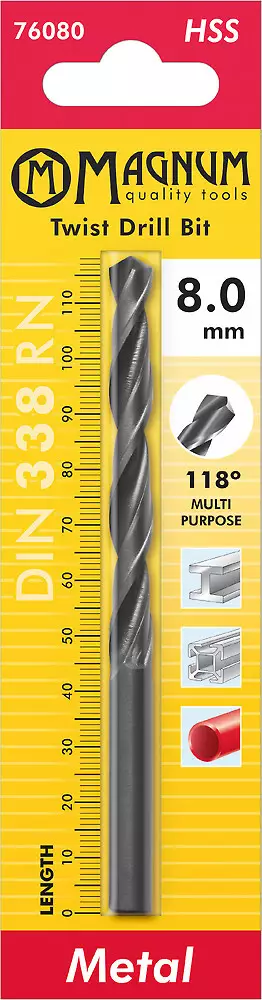 Poranterä HSS Koot 10,0 - 20,0 mm - Metalliporanterät - 0000000007221 - 1