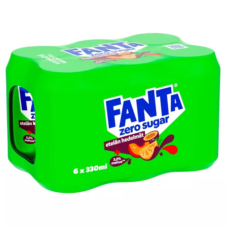 FANTA ZERO ETELÄN HEDELMÄT 0,33L 6-PACK - Limut - 6415600581981 - 1