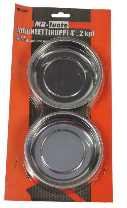 MAGNEETTIKUPPI 4 " 2 KPL - Työpajan varustus - 6430013064111 - 1