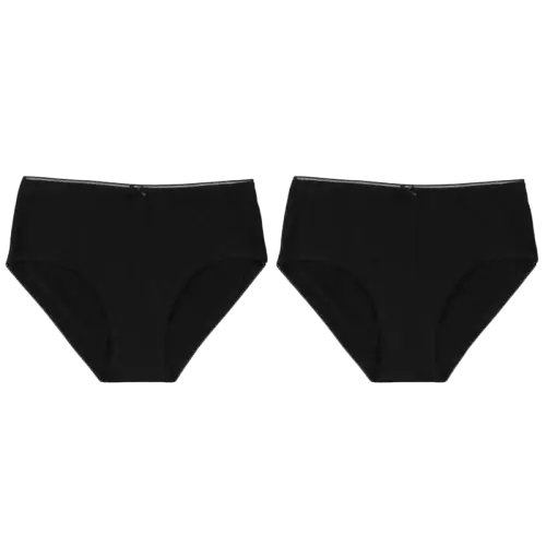 Acces Maxi alushousut 2-pack MUSTA Useita kokoja - Naisten alushousut - 0000000007171 - 1