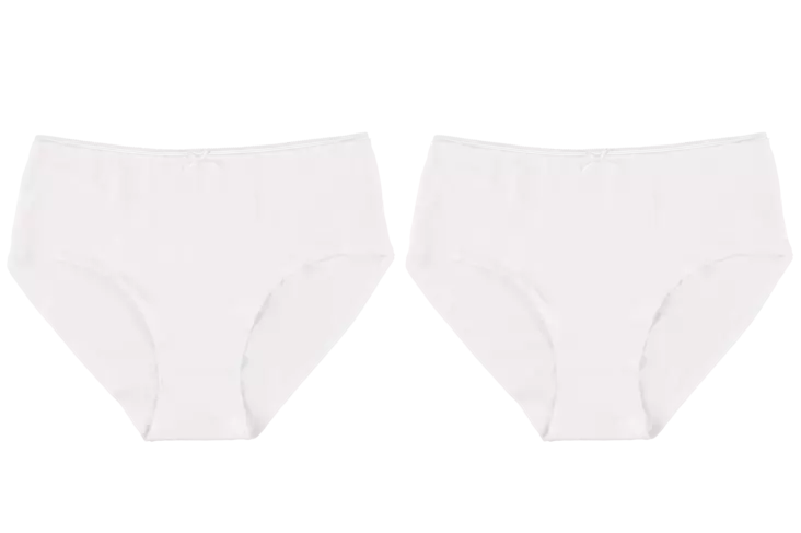 Acces Maxi alushousut 2-pack valkoinen XL - Naisten alushousut - 6410416466491 - 1