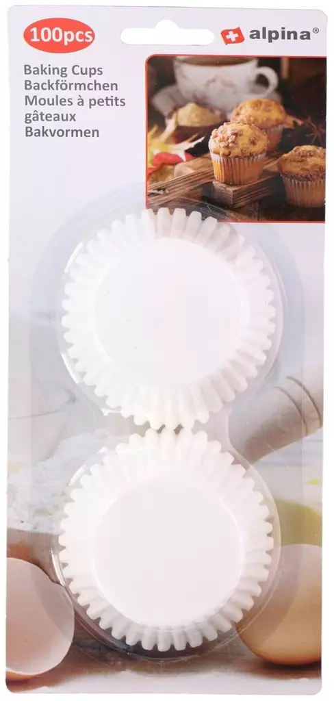 Alpina leivosvuoat Ø 7 cm, 100 kpl/paketti - Leivinpaperit ja kelmut - 8711252263571 - 1