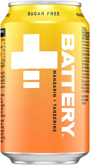 Battery Sugar Free Mandarin Tangerine 0,33L - Energiajuomat - 6415600596251 - 1