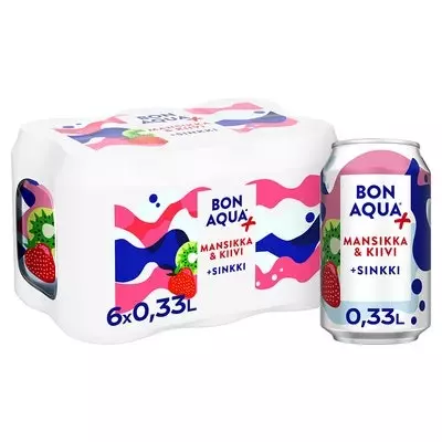 BONAQUA MANSIKKA & KIIVI 6-PACK - Kivennäisvedet - 6415600581721 - 1
