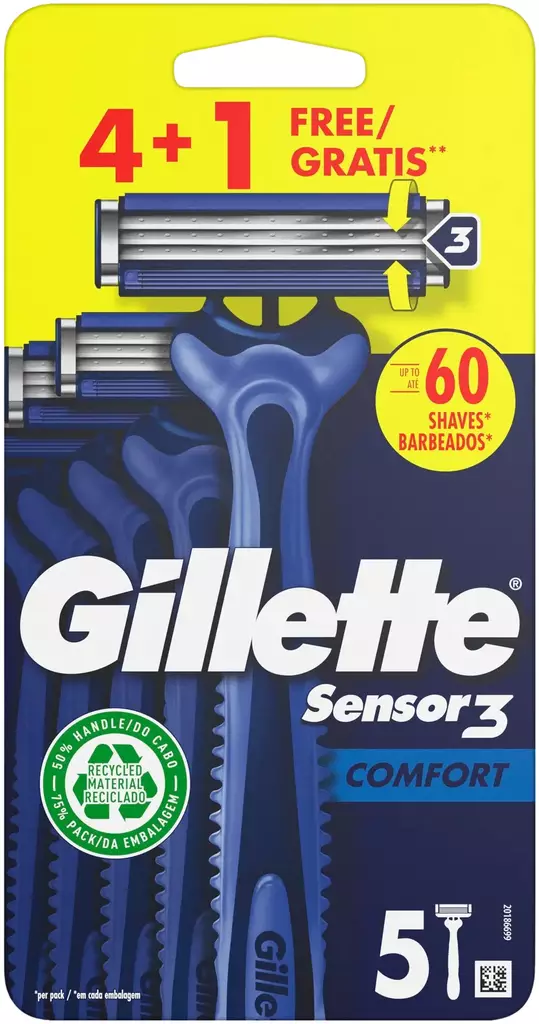 GILLETTE SENSOR3 PARTAHÖYLÄT - Partakoneet ja ladyshavet - 7702018490271 - 1