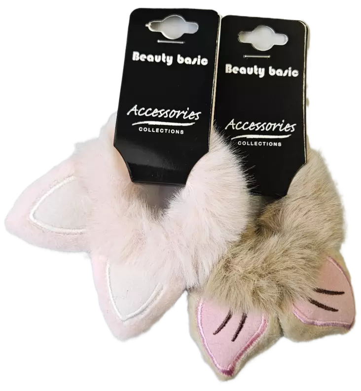 HIUSDONITSI TEKOTURKIS KORVILLA 2,5CM - Korut ja hiusasusteet - 6438159395571 - 1