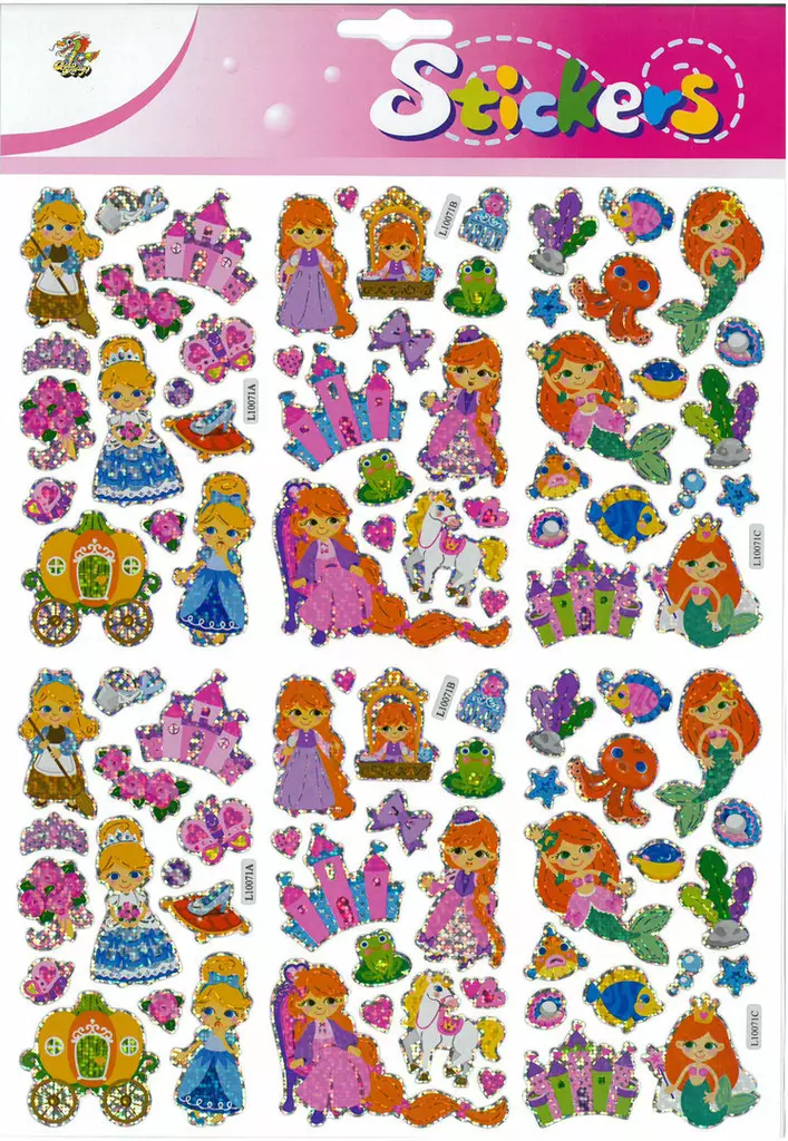 Jättitarra-arkki Prinsessat - Tee-se-itse DIY - 6417715021291 - 1