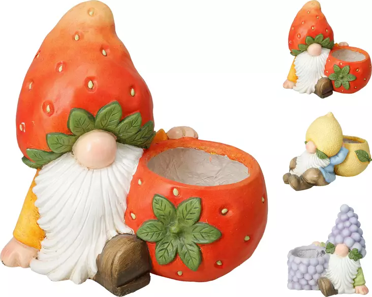 Kukkaruukku Tonttu 32X18X23 cm - Pihapatsaat ja -koristeet - 8721037873161 - 1