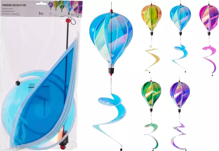 Kuumailmapallo koriste 110 cm - Pihapatsaat ja -koristeet - 8721037896191 - 1