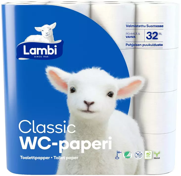 LAMBI WC 32 RLL - WC-paperit - 6414301075621 - 1