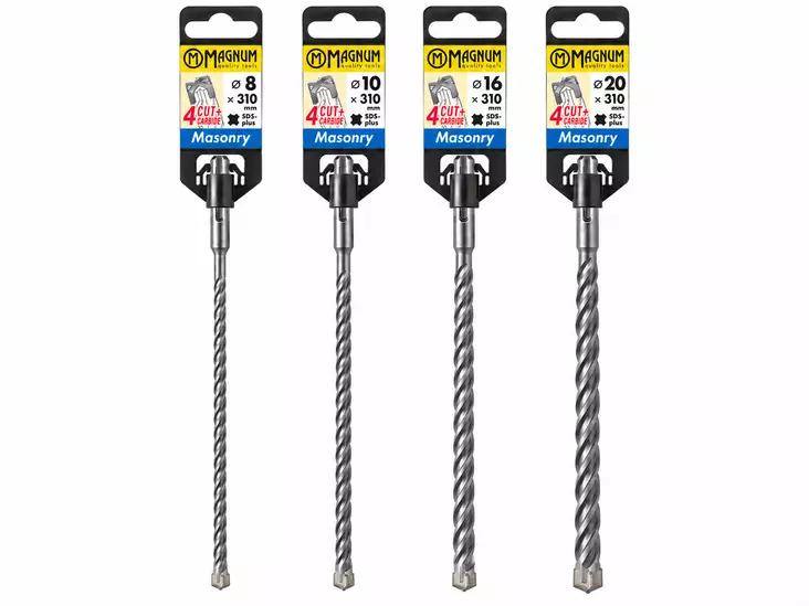 Magnum 4Cut+ kiviseinäporanterä 310 mm – SDS Plus - Kiviporanterät - 0000000007271 - 1