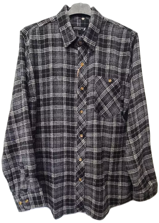 M Flanellipaita grey Useita kokoja - Miesten pitkähihaiset paidat - 0000000007061 - 1