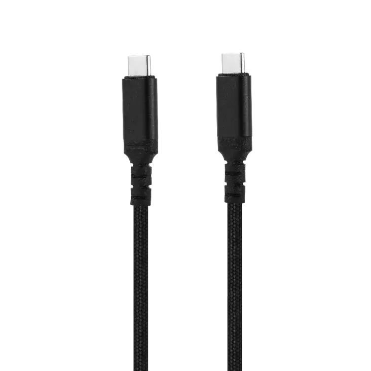 Mobia punottu kaapeli USB-C -> USB-C, 60W, 5 Gbps, 0,5m, musta - Muut puhelintarvikkeet - 6430076524171 - 1