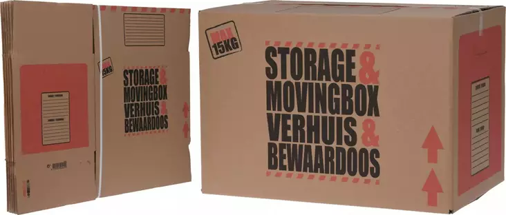 Muuttolaatikko 5 kpl/pkt - Säilytyshyllyt - 8721037953931 - 1