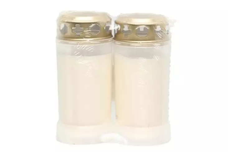 Polar Hautakynttilä valkoinen 2 kpl 48 h - Hautakynttilät ja lyhtykynttilät - 6410416421971 - 1