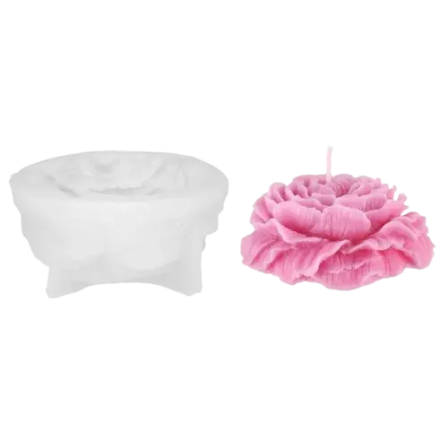 Polar Kynttilämuotti Pioni 9,2x4,5 cm - Tee-se-itse DIY - 6410416443461 - 1