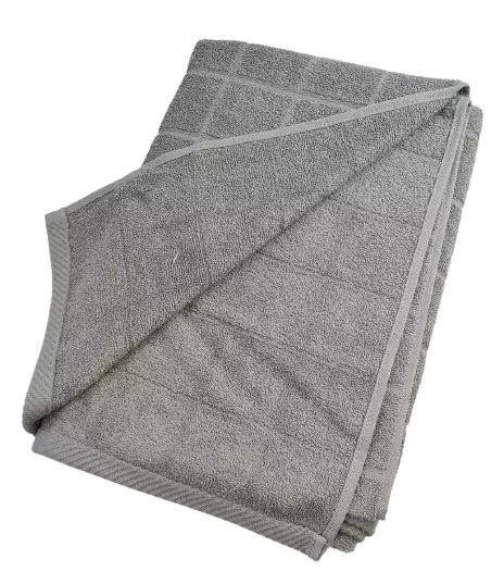 Puuvilla froteepyyhe 70x140 harmaa - Käsi- ja kylpypyyhkeet - 6438159909051 - 1