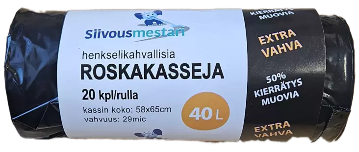 ROSKAKASSI KAHVOILLA 40L - Jätteiden lajittelu - 6438159917001 - 1