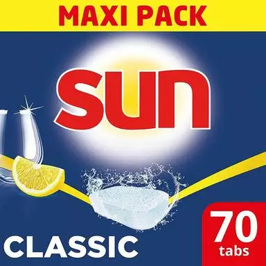 Sun Konetiskitabletti Classic Lemon 70 tab - Tiskiaineet ja konetiskitabletit - 8712561771481 - 1