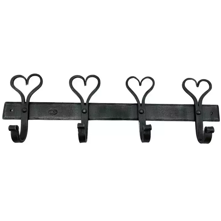 TAKORAUTA Sydän Naulakko 4 koukkua 38cm - Koukut ja naulakot - 6430035702961 - 1