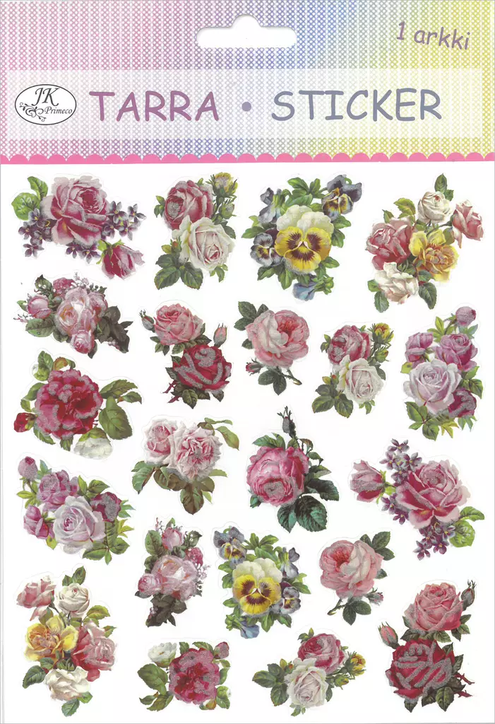 Tarra-arkki Ruusut vintage - Tee-se-itse DIY - 6417715032211 - 2