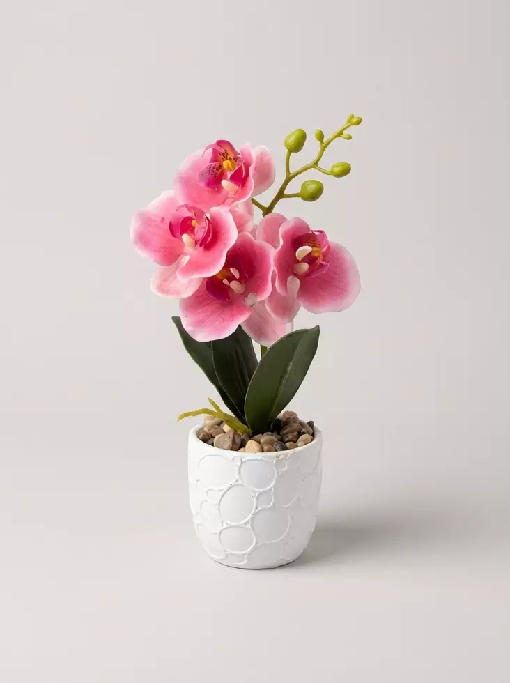 TEKOKUKKA ORKIDEA RUUKUSSA 28cm - Tekokukat ja -kasvit - 6438159393621 - 1
