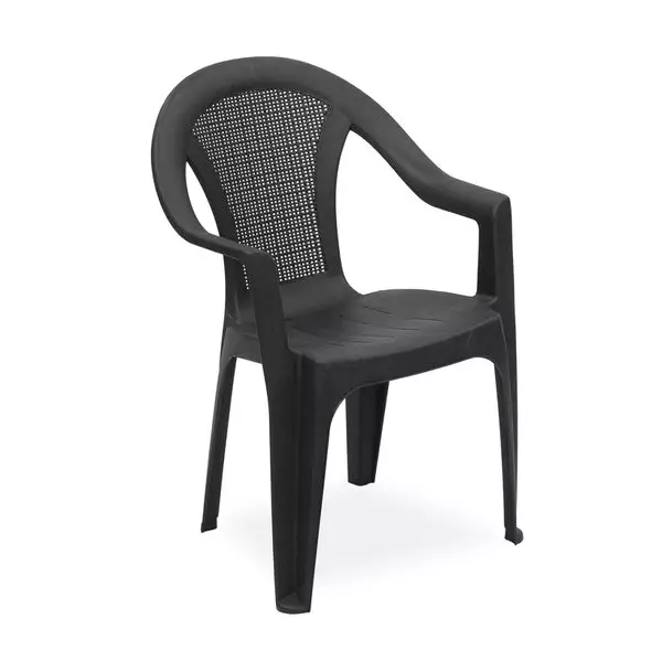 Tessa Puutarhatuoli muovia musta - Puutarhapenkit ja -tuolit - 8009271679511 - 1