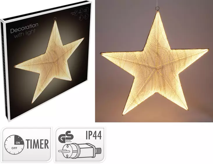 Valokoriste Tähti 59 cm 248 Led - Valokoristeet - 8721461013621 - 1