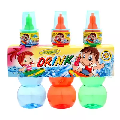 Woogie Mansikka juoma 3 X 70 ml - Makeispussit, -patukat ja tikkarit - 9002859048111 - 1