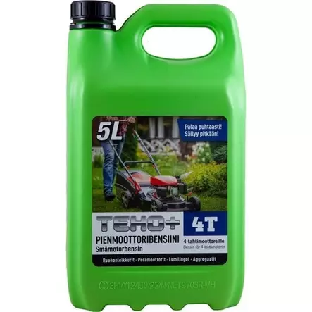4-tahti pienmoottoribensiini TEHO+ 5 L - Polttoaineet - 6417196777632 - 1