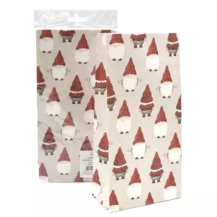 Lahjapussi Tonttu 5kpl - Joulukorttiaskartelu - 6417715272112 - 1