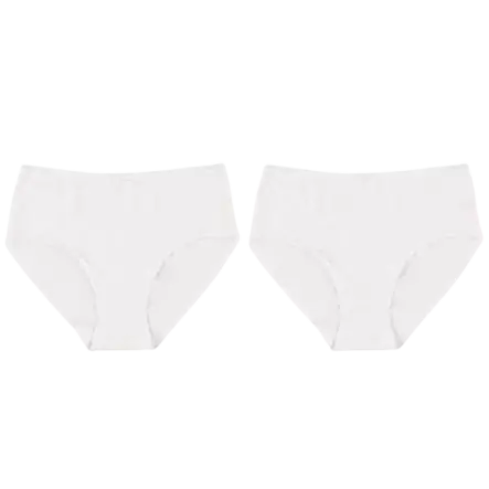 Acces Maxi alushousut 2-pack VALKOINEN Useita kokoja - Naisten alushousut - 0000000007172 - 1