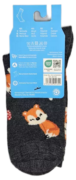 N Merinovillasukat, metsäneläimet - Naisten sukat - 6438159951302 - 2