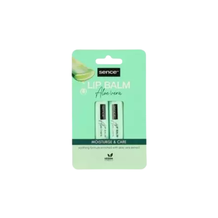 Sence Aloe Vera huulivoide 2 kpl 2x4,3 g - Kasvojen ihonhoito - 8720143122262 - 1