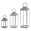 4Living Lyhty Silver 24x24x71 cm - Kynttilälyhdyt - 6410416011592 - 1