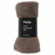 4Living Torkkupeitto Gert 125x150 cm ruskea - Torkkupeitot - 6410416215792 - 1