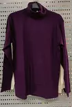 Naisten pitkähihainen poolopaita Turtle neck XL purppura - Naisten pitkähihaiset paidat ja tunikat - 6419285641862 - 1