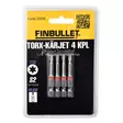 Torx-kärjet 4 kpl 1/4" T15x50mm - Ruuvauskärjet - 6438152033562 - 4