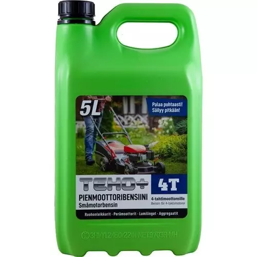 4-tahti pienmoottoribensiini TEHO+ 5 L - Polttoaineet - 6417196777632 - 1