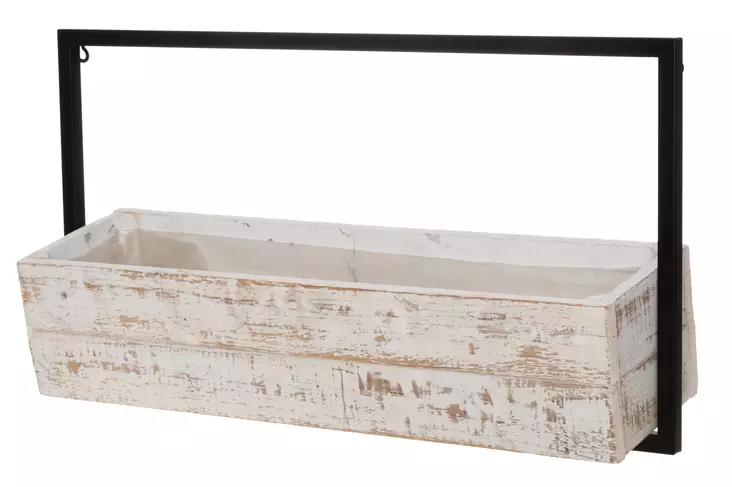 4Living Kukkateline seinälle Rustic 63x16x34 cm - Kukkapöydät ja tasot - 6410413277762 - 1