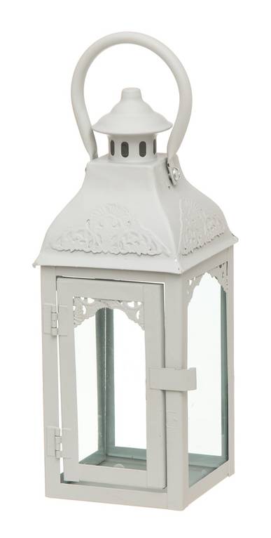 4Living Lyhty Jonna valkoinen 25x25x66 cm - Kynttilälyhdyt - 6410412827562 - 1