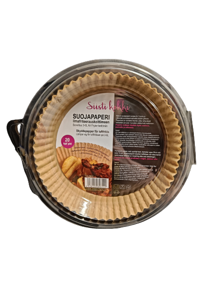 Airfryer suojapaperi pyöreä 20 kpl - Leivinpaperit ja kelmut - 6438159896122 - 1