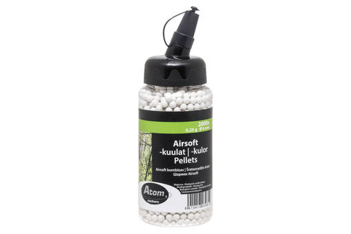 Atom Airsoft kuula 0,25 g 2000kpl - Airsoft - 6410413039612 - 1