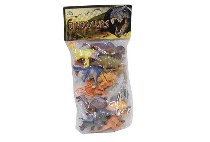 DINOSAURUKSET PUSSISSA 11 cm 11 kpl/pss - Sisäleikit - 7301000416352 - 1